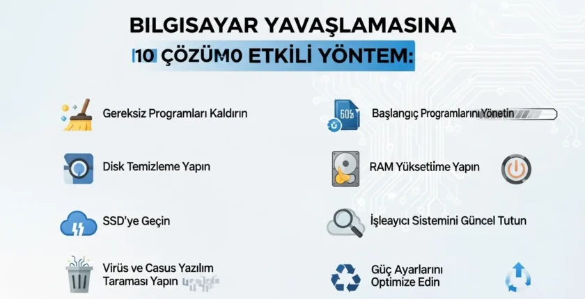 Bilgisayar Yavaşlama Sorununa Kesin Çözüm: 10 Etkili Yöntem