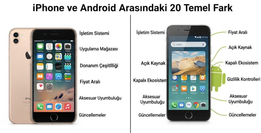 iPhone ve Android Arasındaki 20 Temel Fark: Hangisi Size Uygun iPhone ve Android Arasındaki 20 Temel Fark: Hangisi Size Uygun